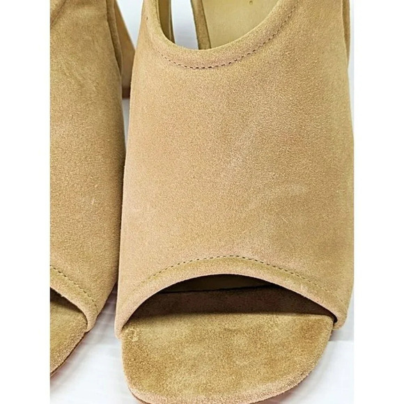 Vince Women's Quest Slingback High Heel Sandals in Dune Suede Size 6 (MSRP $350) - Picture 5 of 10